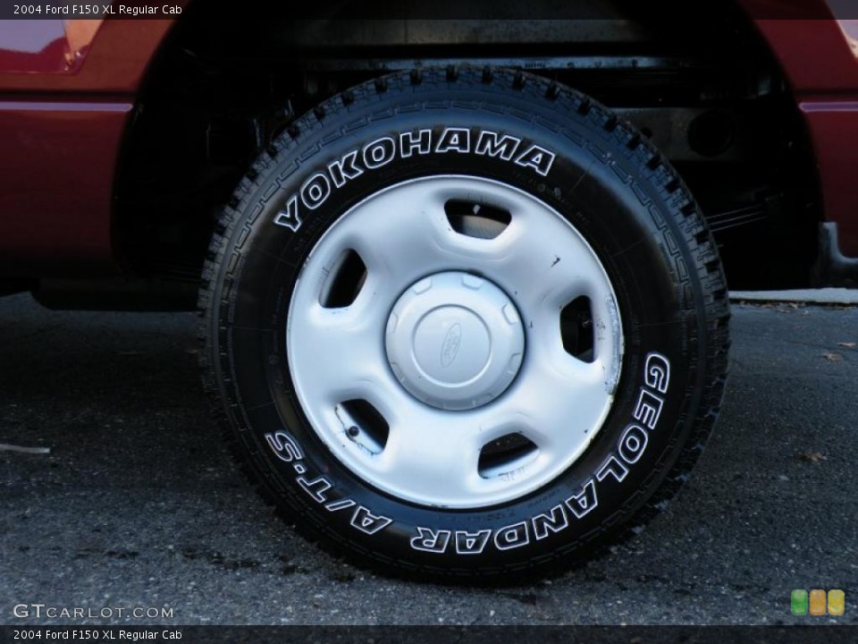 2004 Ford F150 XL Regular Cab Wheel and Tire Photo #40228922