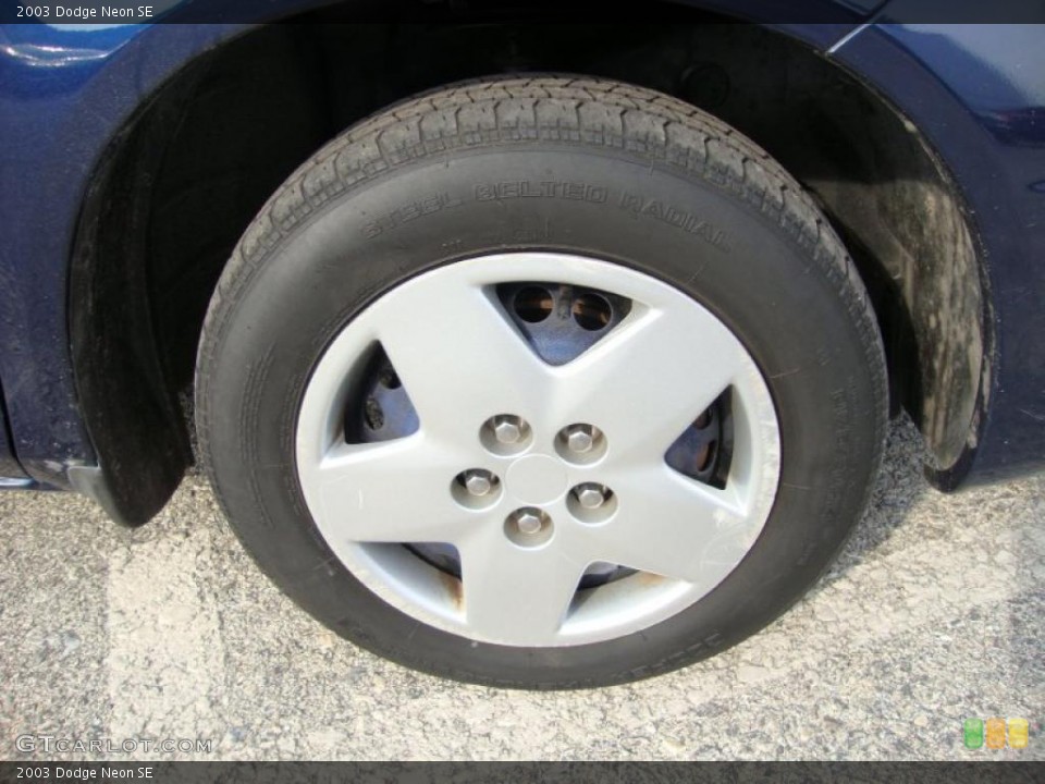 2003 Dodge Neon SE Wheel and Tire Photo #40239106