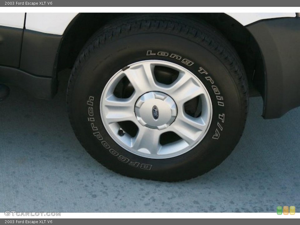2003 Ford Escape XLT V6 Wheel and Tire Photo #40248874