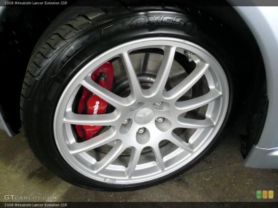 2008 Mitsubishi Lancer Evolution GSR Wheel and Tire Photo #40256370