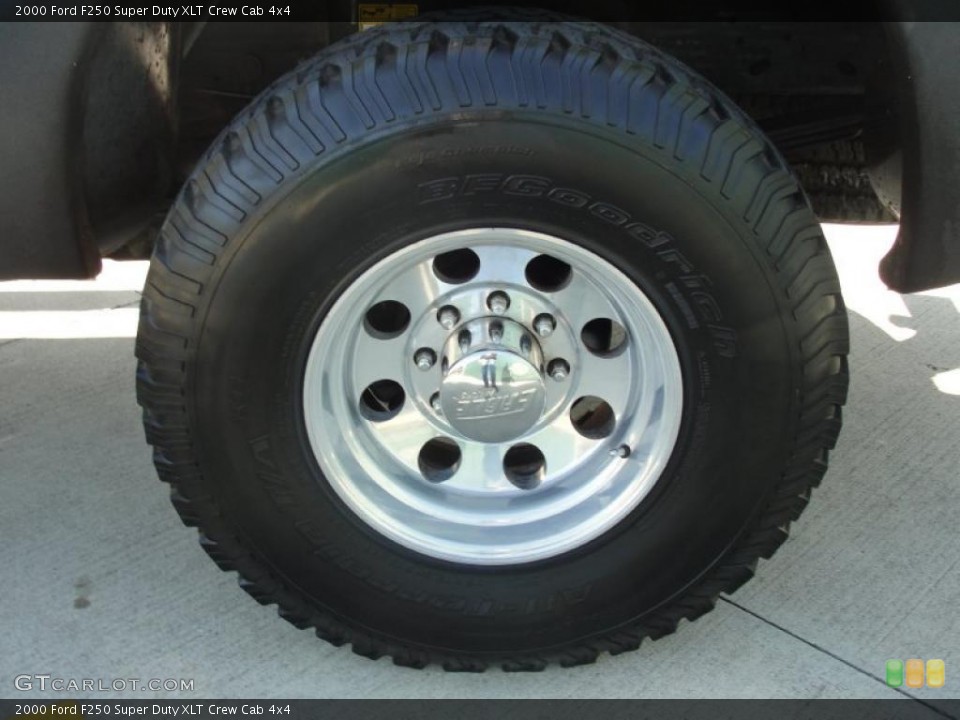 2000 Ford F250 Super Duty XLT Crew Cab 4x4 Wheel and Tire Photo #40296915