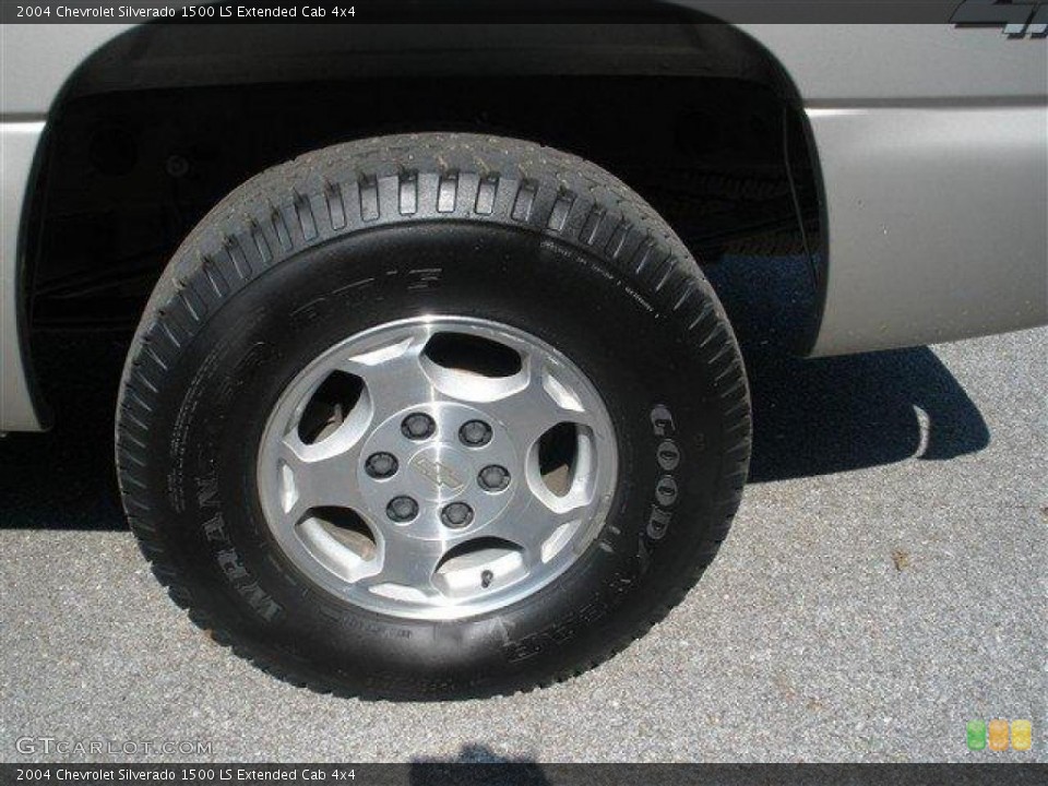 2004 Chevrolet Silverado 1500 LS Extended Cab 4x4 Wheel and Tire Photo #40298035
