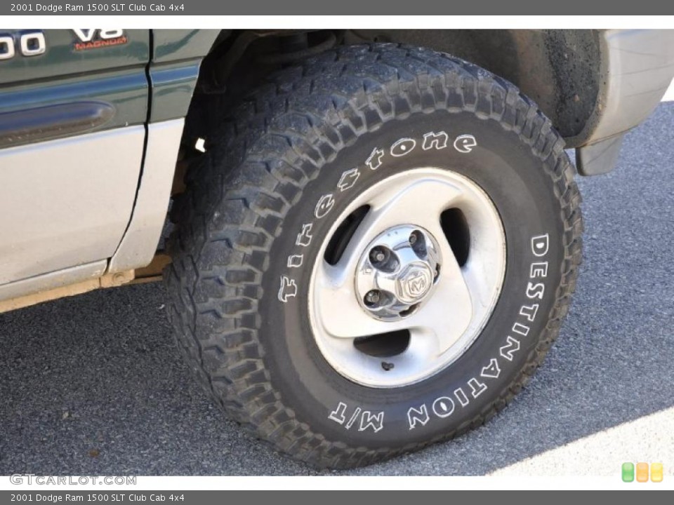 2001 Dodge Ram 1500 SLT Club Cab 4x4 Wheel and Tire Photo #40303312