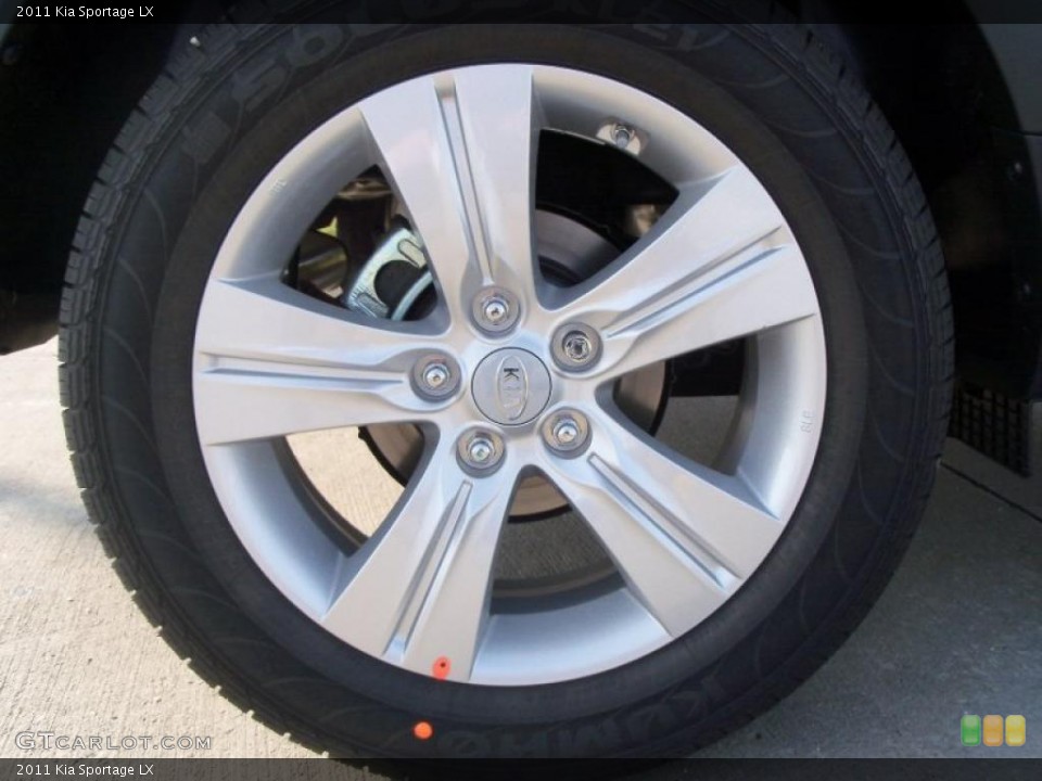 2011 Kia Sportage LX Wheel and Tire Photo #40309416