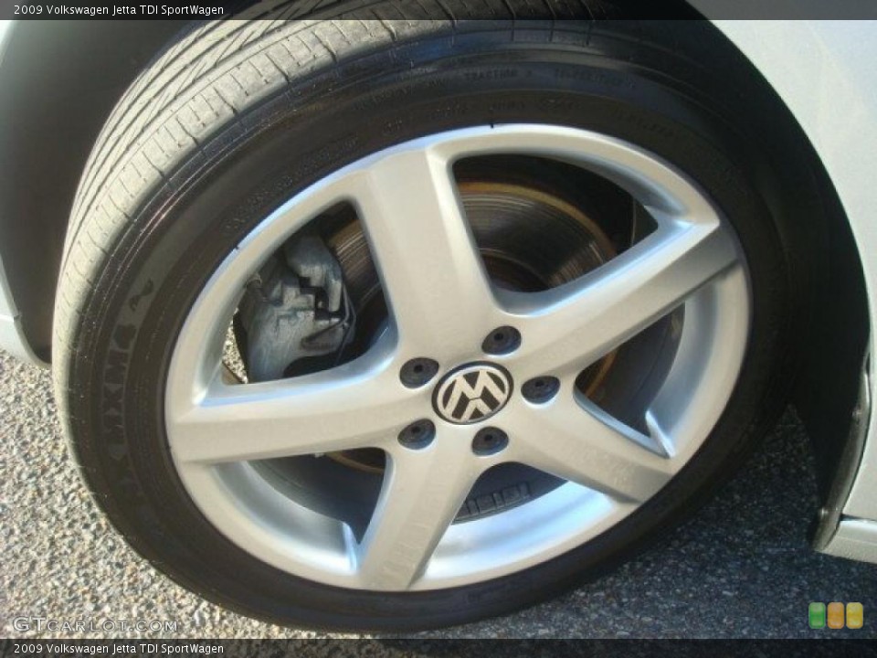 2009 Volkswagen Jetta TDI SportWagen Wheel and Tire Photo #40319376