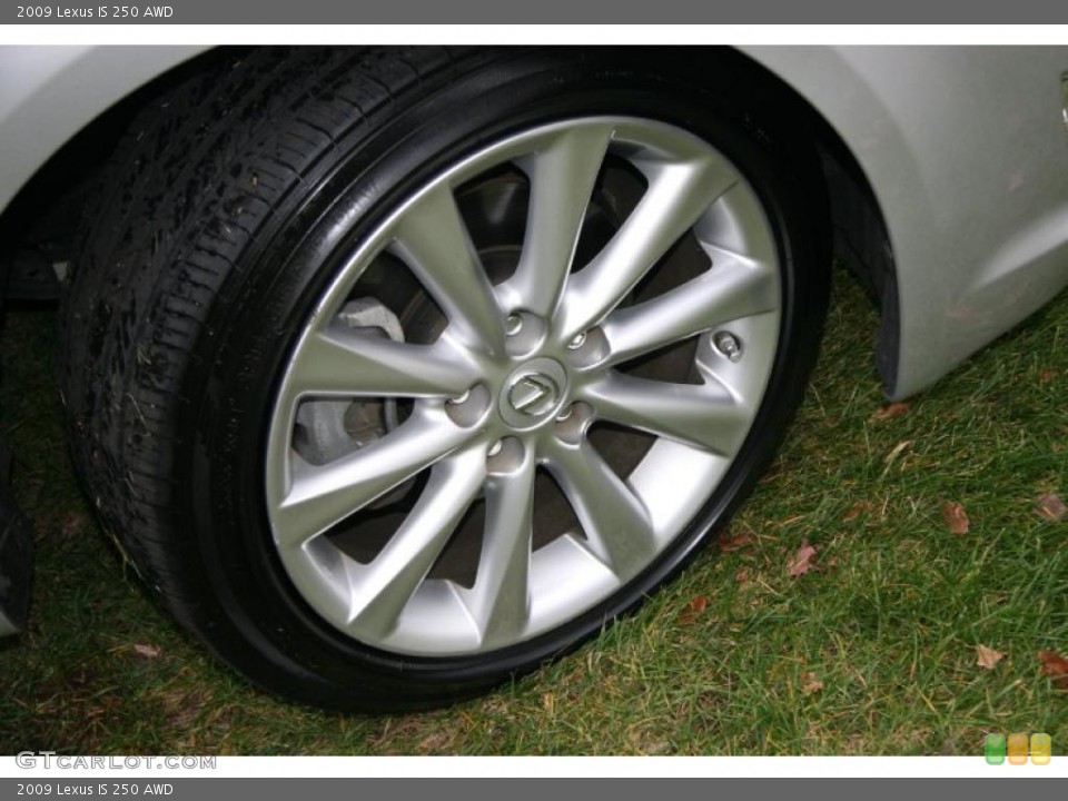 2009 Lexus IS 250 AWD Wheel and Tire Photo #40327016