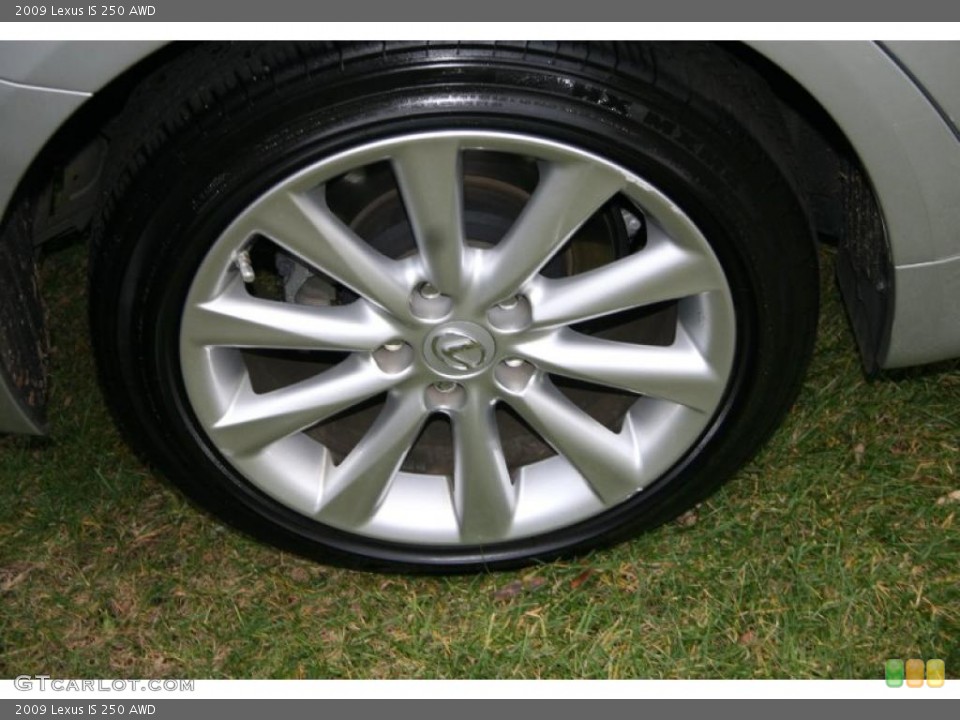 2009 Lexus IS 250 AWD Wheel and Tire Photo #40327032