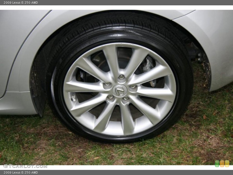 2009 Lexus IS 250 AWD Wheel and Tire Photo #40327052