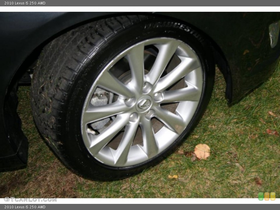 2010 Lexus IS 250 AWD Wheel and Tire Photo #40327461