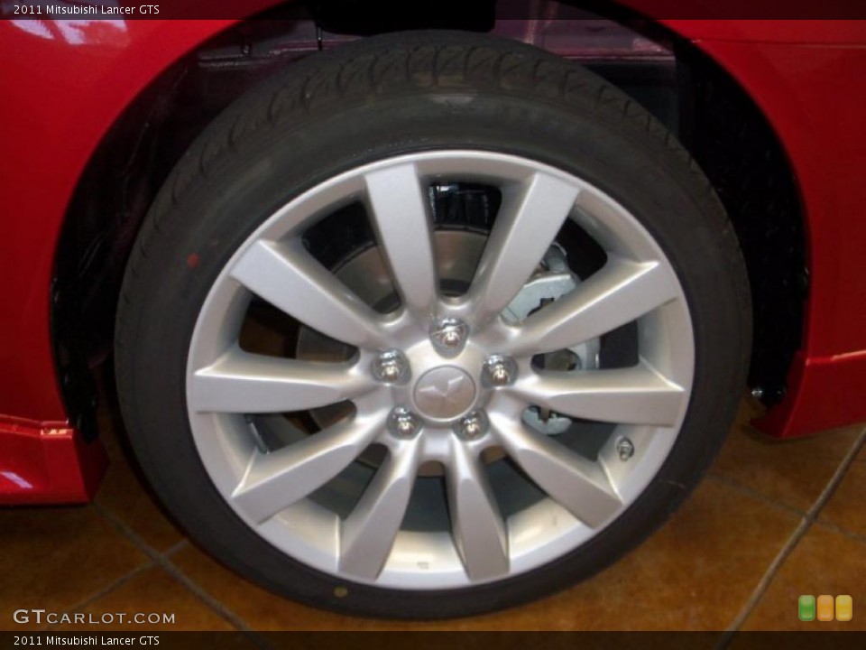 2011 Mitsubishi Lancer GTS Wheel and Tire Photo #40328821