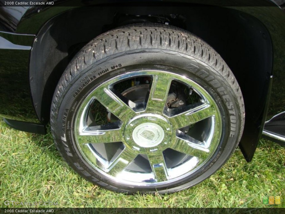 2008 Cadillac Escalade AWD Wheel and Tire Photo #40347626