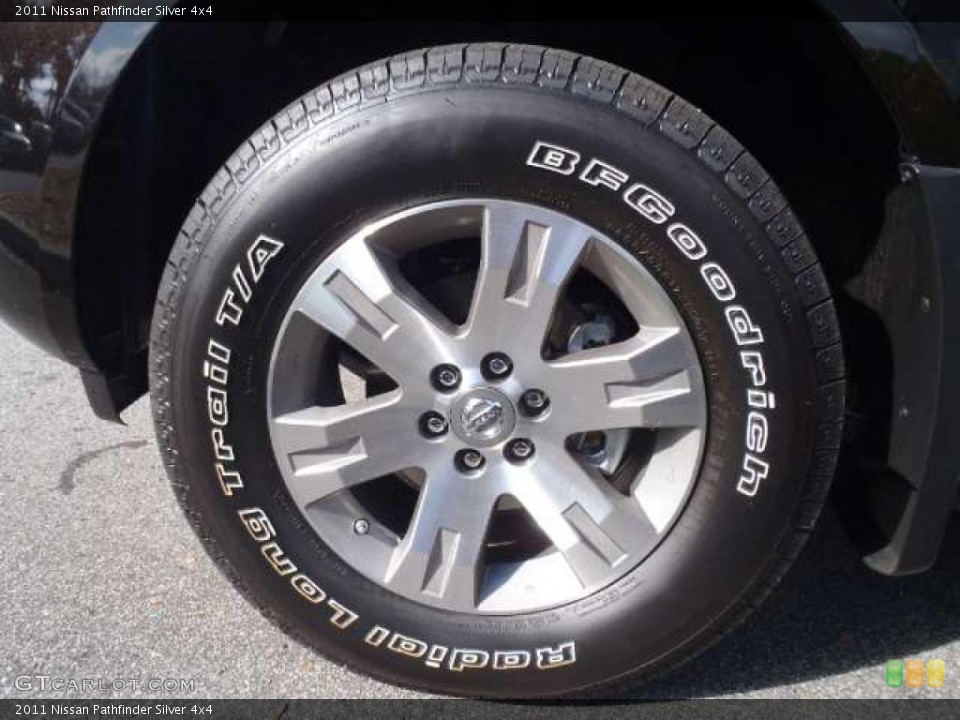 2011 Nissan Pathfinder Silver 4x4 Wheel and Tire Photo #40355445