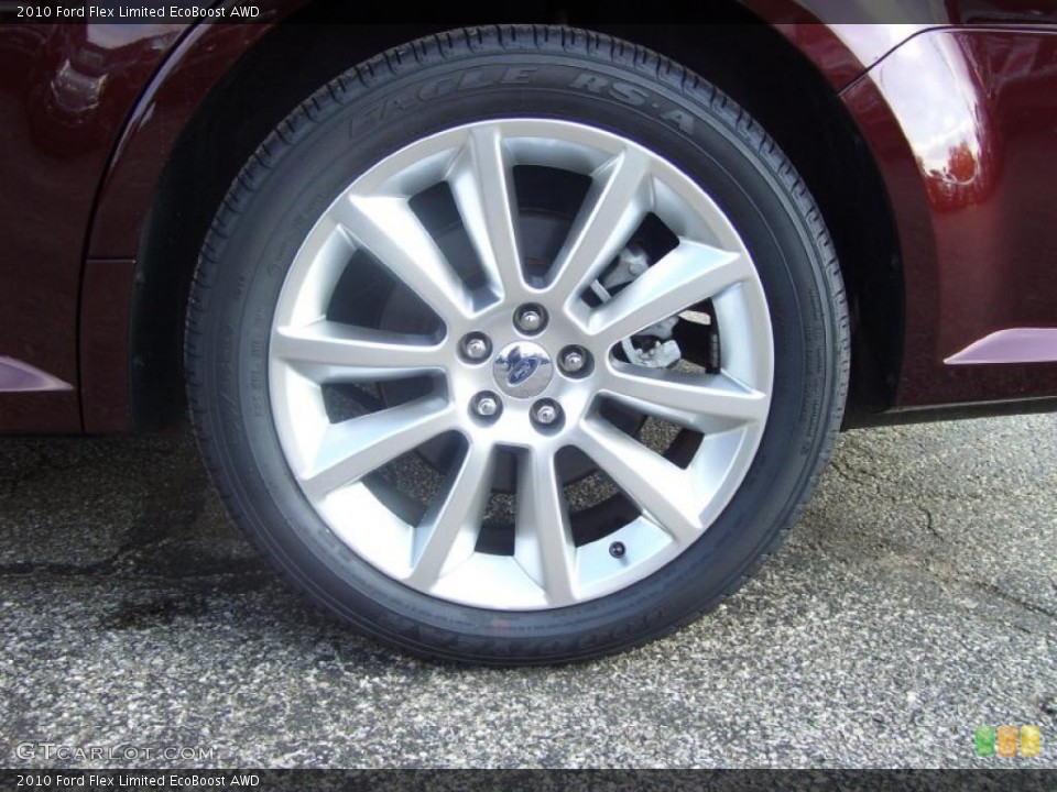 2010 Ford Flex Limited EcoBoost AWD Wheel and Tire Photo #40371789