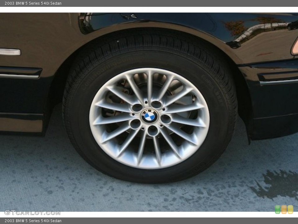 2003 BMW 5 Series 540i Sedan Wheel and Tire Photo #40392413