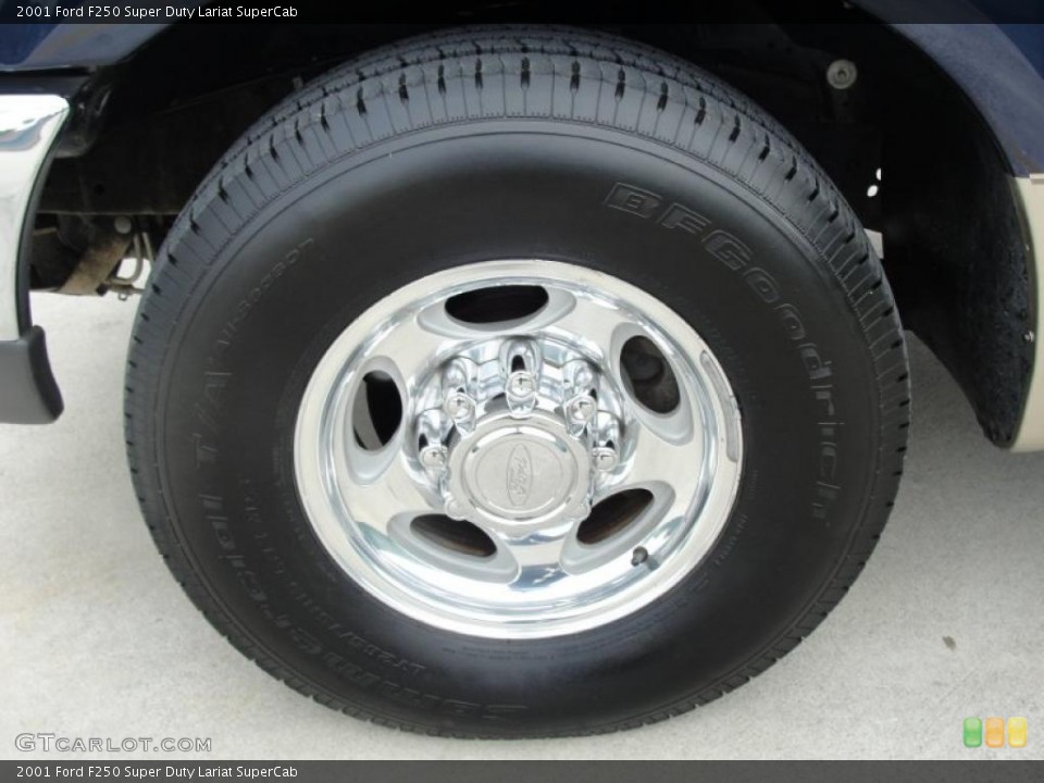 2001 Ford F250 Super Duty Lariat SuperCab Wheel and Tire Photo #40402485