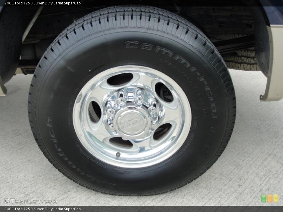 2001 Ford F250 Super Duty Lariat SuperCab Wheel and Tire Photo #40402497