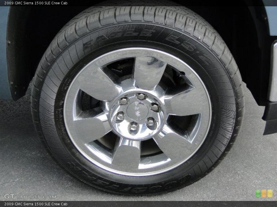 2009 GMC Sierra 1500 SLE Crew Cab Wheel and Tire Photo #40406021