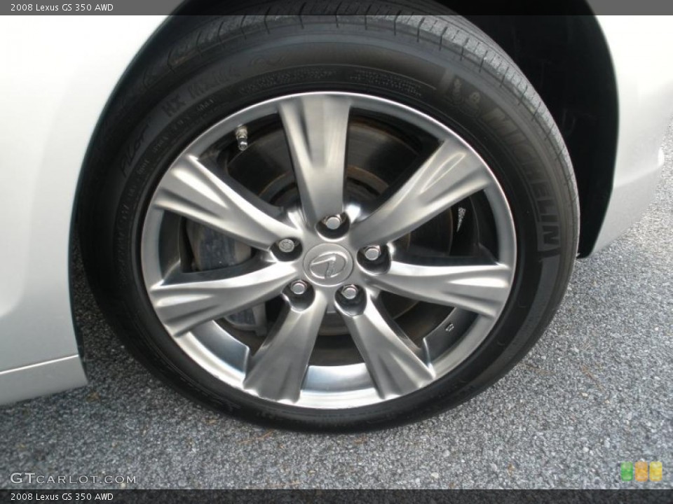 2008 Lexus GS 350 AWD Wheel and Tire Photo #40406581