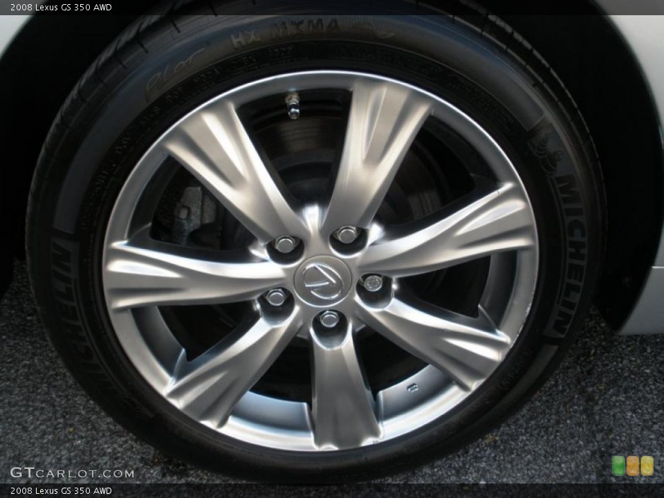 2008 Lexus GS 350 AWD Wheel and Tire Photo #40406589