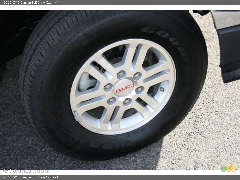 2010 GMC Canyon SLE Crew Cab 4x4 Wheel and Tire Photo #40409214