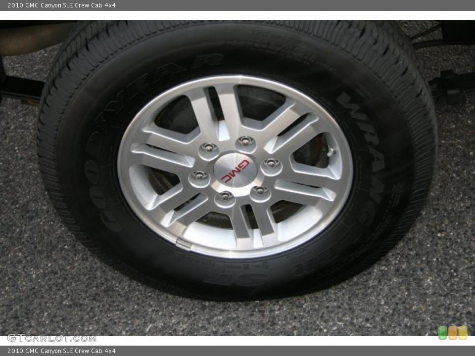 2010 GMC Canyon SLE Crew Cab 4x4 Wheel and Tire Photo #40409218