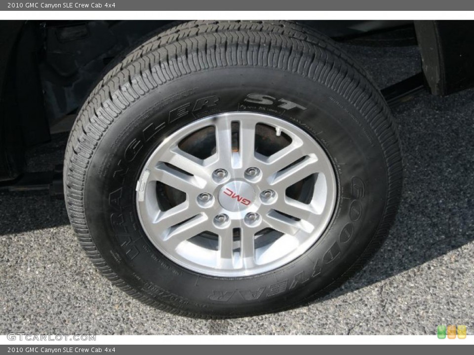 2010 GMC Canyon SLE Crew Cab 4x4 Wheel and Tire Photo #40409222