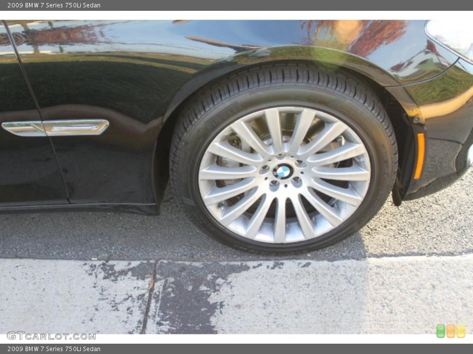 2009 BMW 7 Series 750Li Sedan Wheel and Tire Photo #40419688