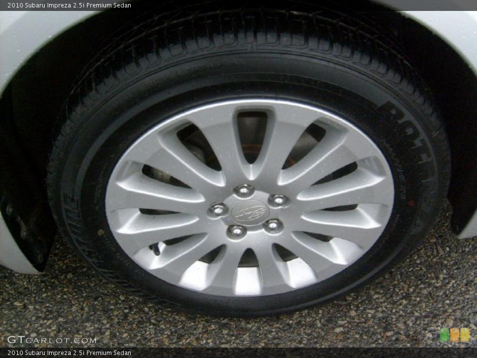2010 Subaru Impreza 2.5i Premium Sedan Wheel and Tire Photo #40423656