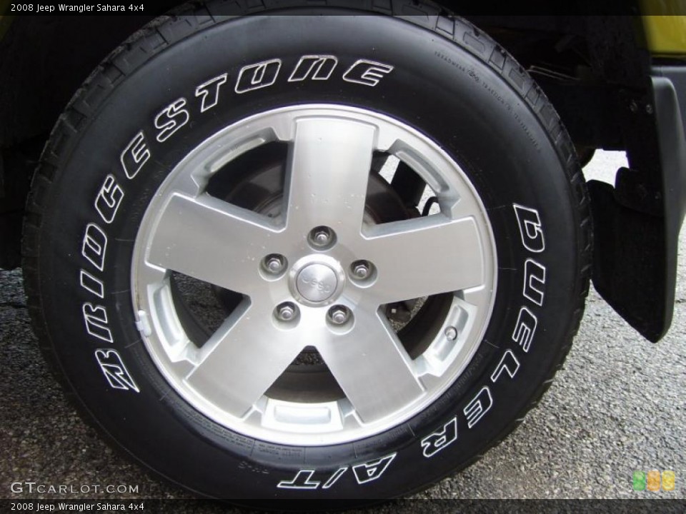 2008 Jeep Wrangler Sahara 4x4 Wheel and Tire Photo #40438284