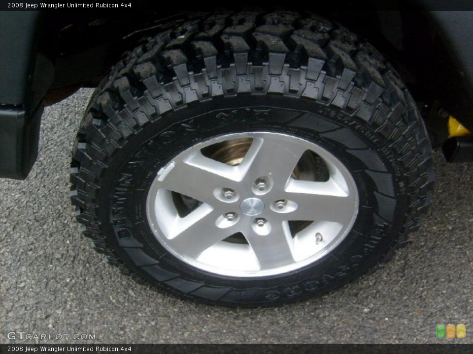 2008 Jeep Wrangler Unlimited Rubicon 4x4 Wheel and Tire Photo #40452201