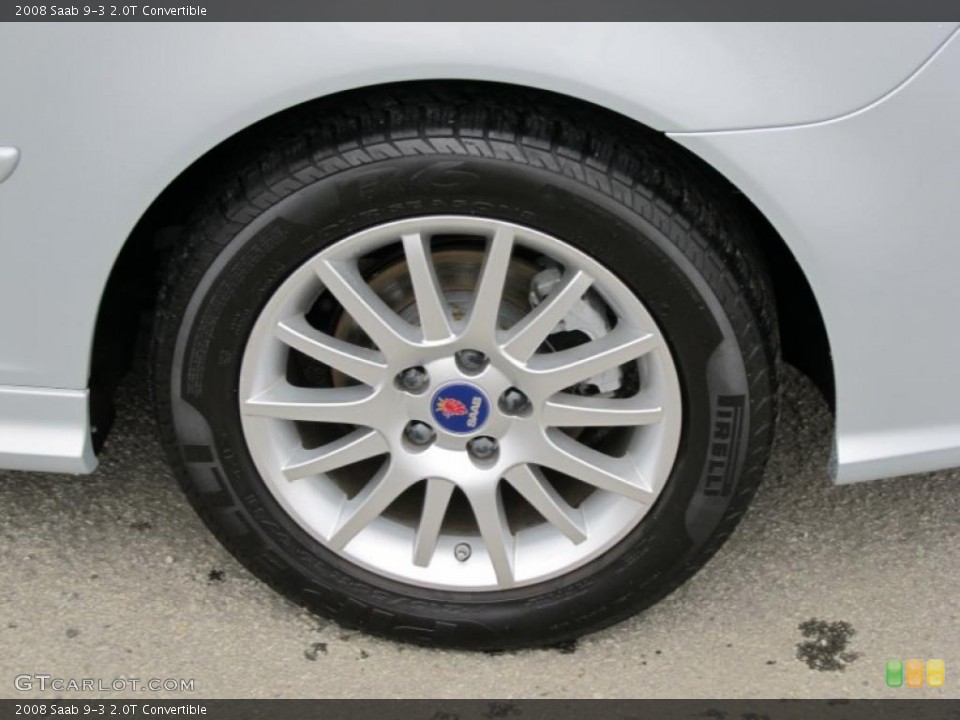 2008 Saab 9-3 2.0T Convertible Wheel and Tire Photo #40465795