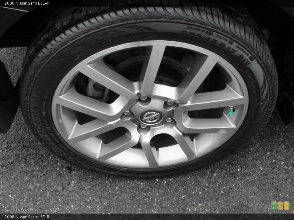 2008 Nissan Sentra SE-R Wheel and Tire Photo #40468559