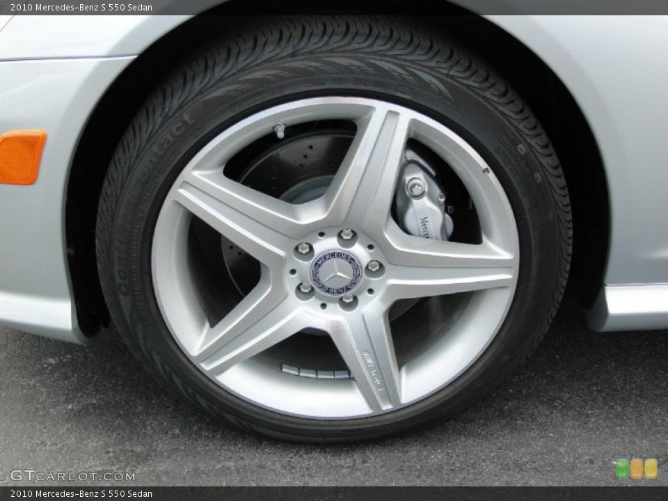 2010 Mercedes-Benz S 550 Sedan Wheel and Tire Photo #40471455