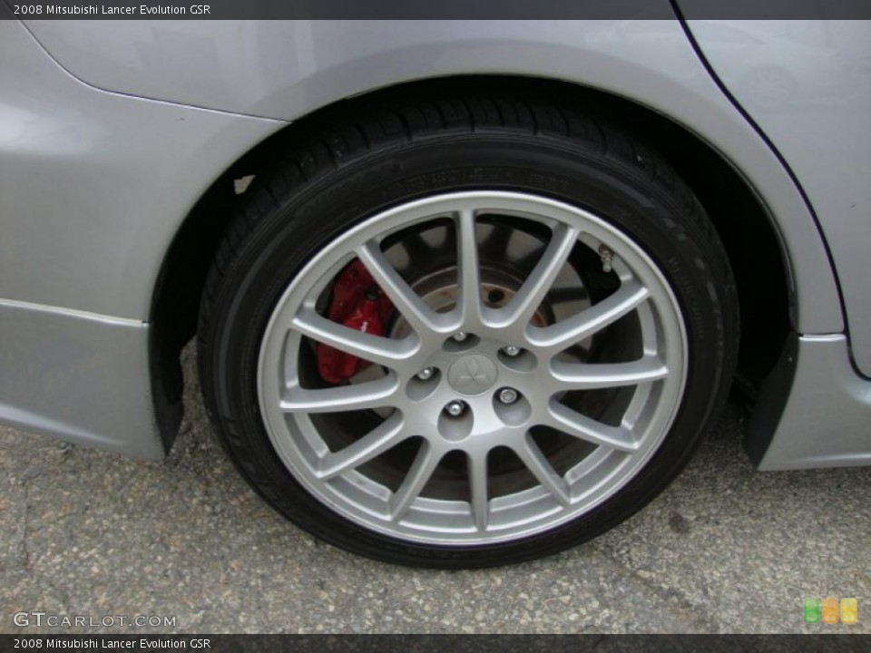 2008 Mitsubishi Lancer Evolution GSR Wheel and Tire Photo #40494818