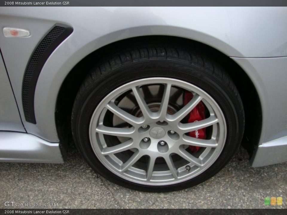 2008 Mitsubishi Lancer Evolution GSR Wheel and Tire Photo #40494834