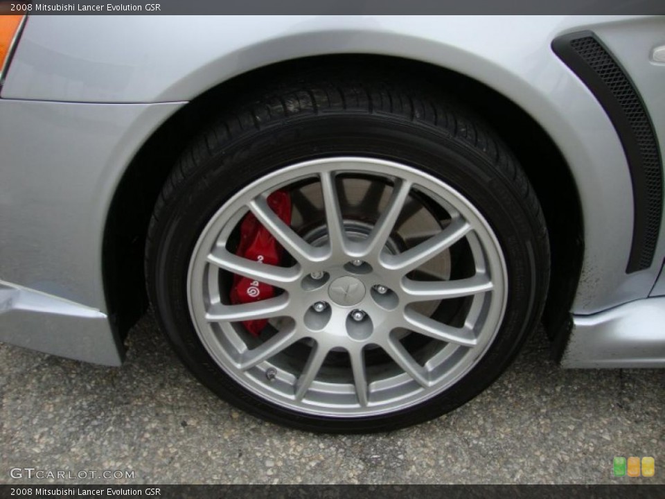 2008 Mitsubishi Lancer Evolution GSR Wheel and Tire Photo #40494938