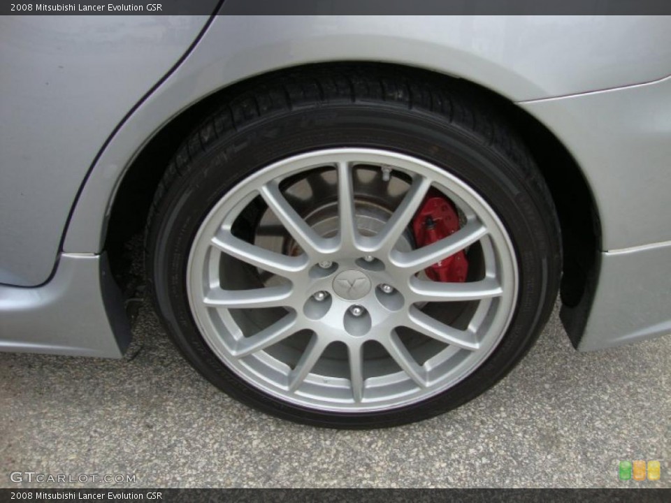 2008 Mitsubishi Lancer Evolution GSR Wheel and Tire Photo #40494954