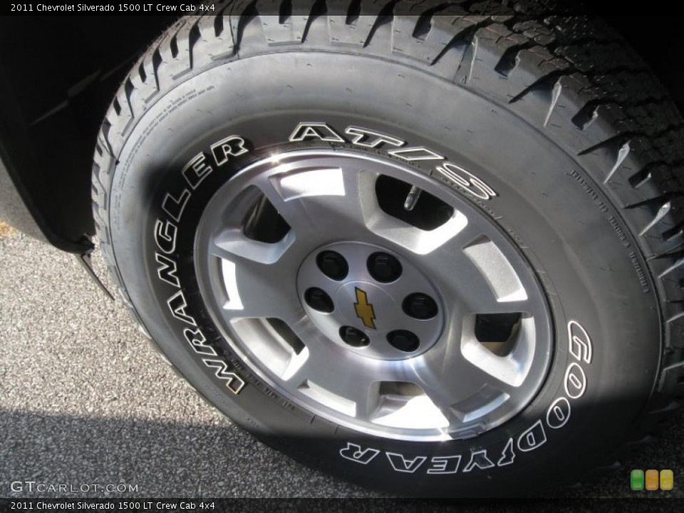 2011 Chevrolet Silverado 1500 LT Crew Cab 4x4 Wheel and Tire Photo #40501730