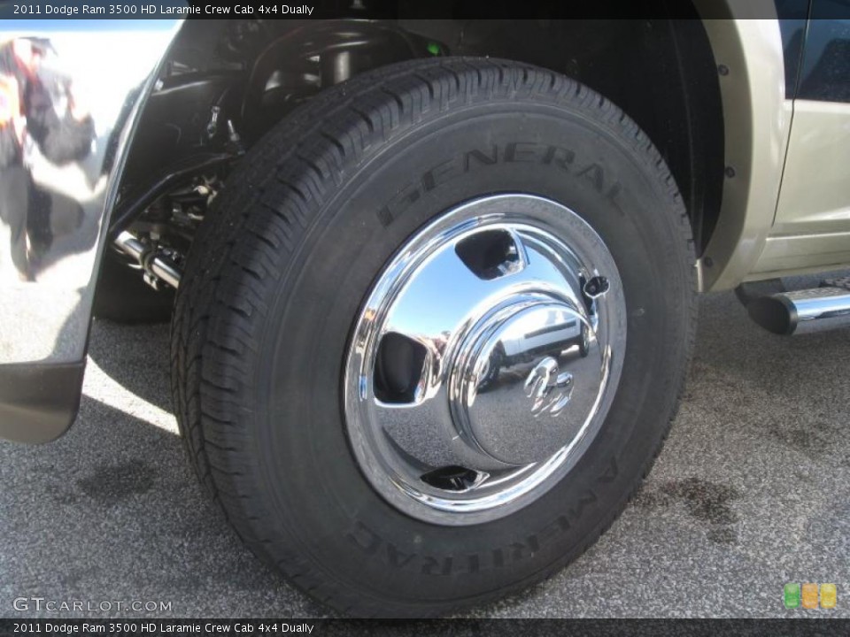 2011 Dodge Ram 3500 HD Laramie Crew Cab 4x4 Dually Wheel and Tire Photo #40501918