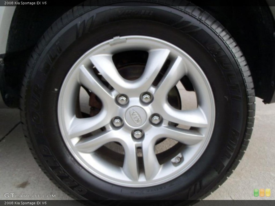 2008 Kia Sportage EX V6 Wheel and Tire Photo #40511866