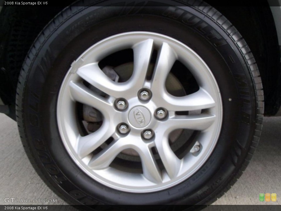 2008 Kia Sportage EX V6 Wheel and Tire Photo #40511882