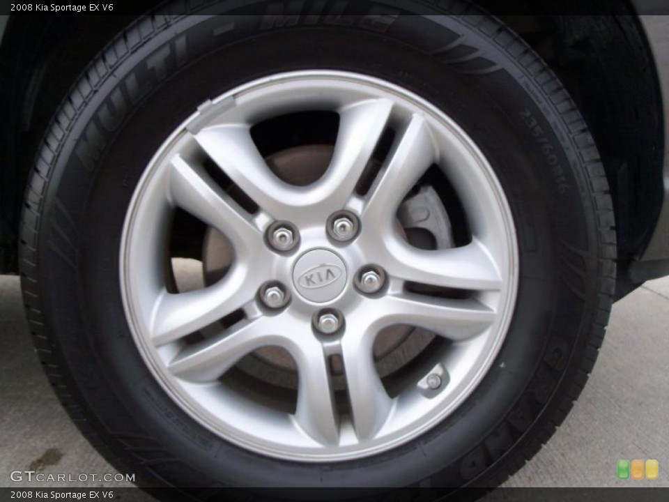 2008 Kia Sportage EX V6 Wheel and Tire Photo #40511902