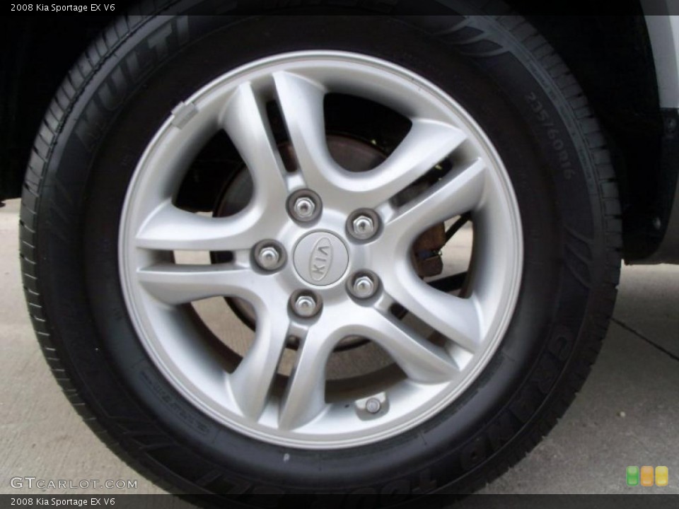 2008 Kia Sportage EX V6 Wheel and Tire Photo #40511914