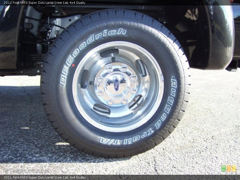 2011 Ford F450 Super Duty Lariat Crew Cab 4x4 Dually Wheel and Tire Photo #40513246