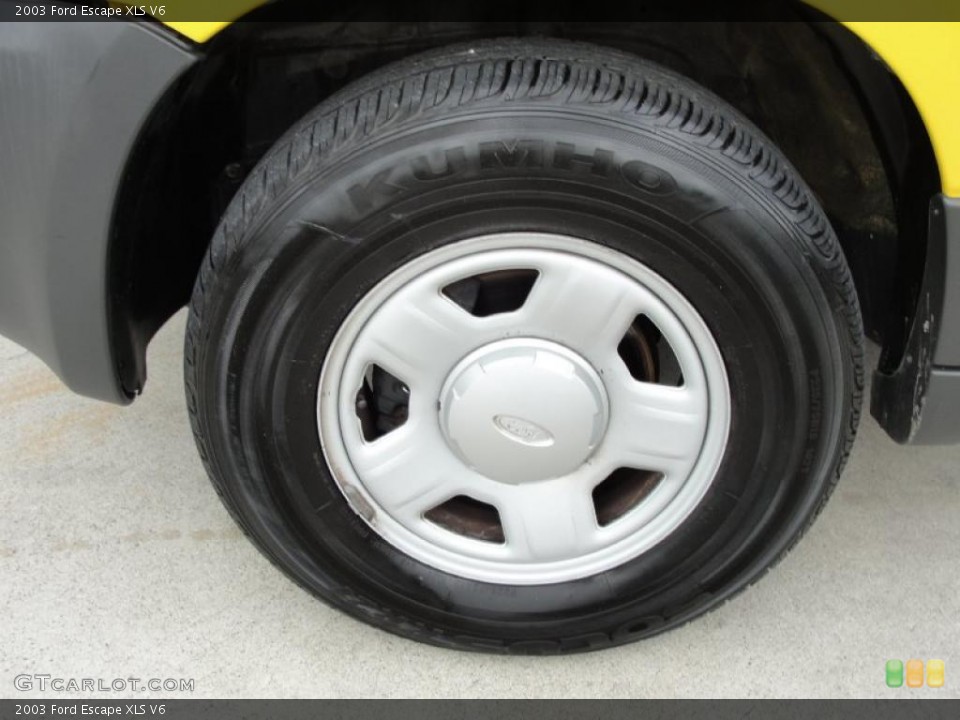 2003 Ford Escape XLS V6 Wheel and Tire Photo #40543345