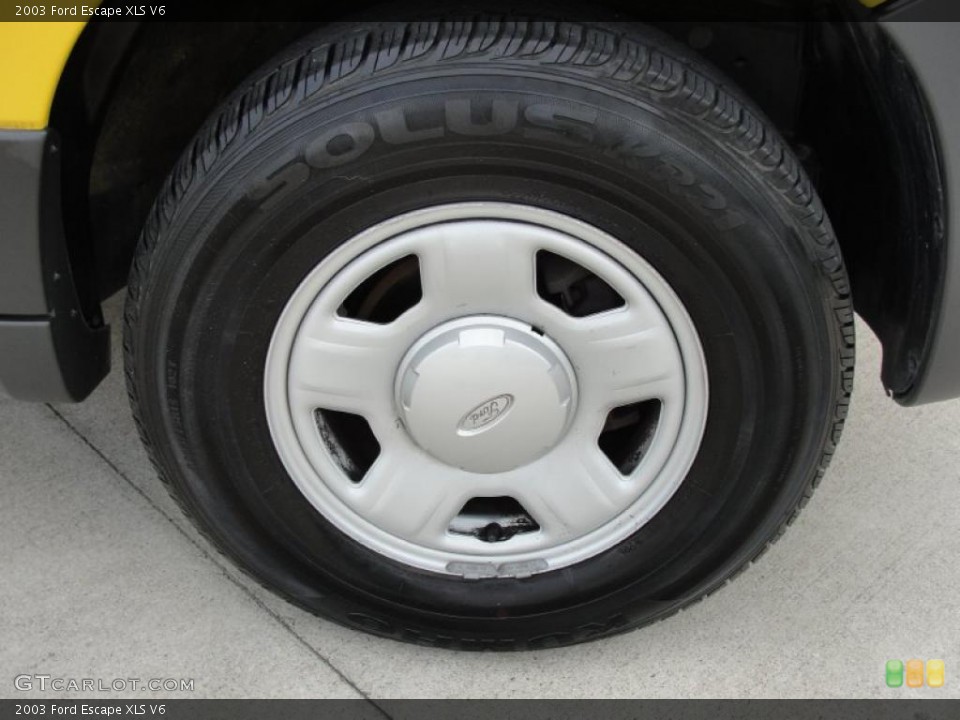 2003 Ford Escape XLS V6 Wheel and Tire Photo #40543385