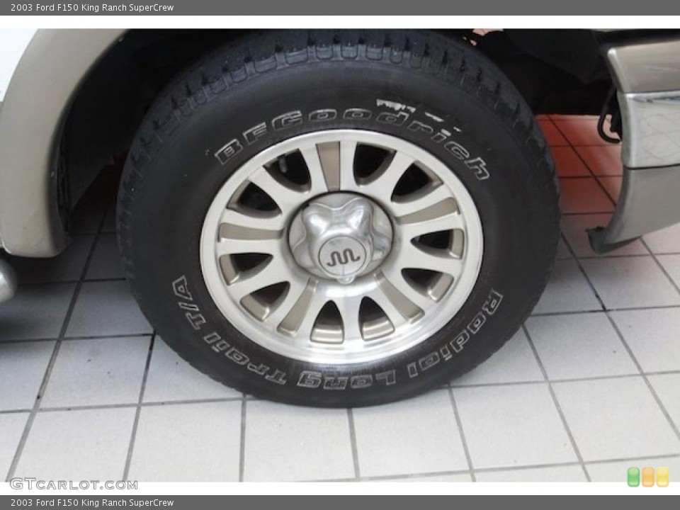 2003 Ford F150 King Ranch SuperCrew Wheel and Tire Photo #40547041