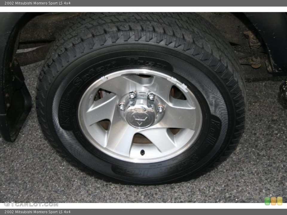 2002 Mitsubishi Montero Sport LS 4x4 Wheel and Tire Photo #40550685
