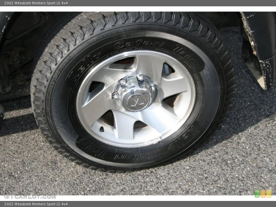 2002 Mitsubishi Montero Sport LS 4x4 Wheel and Tire Photo #40550689