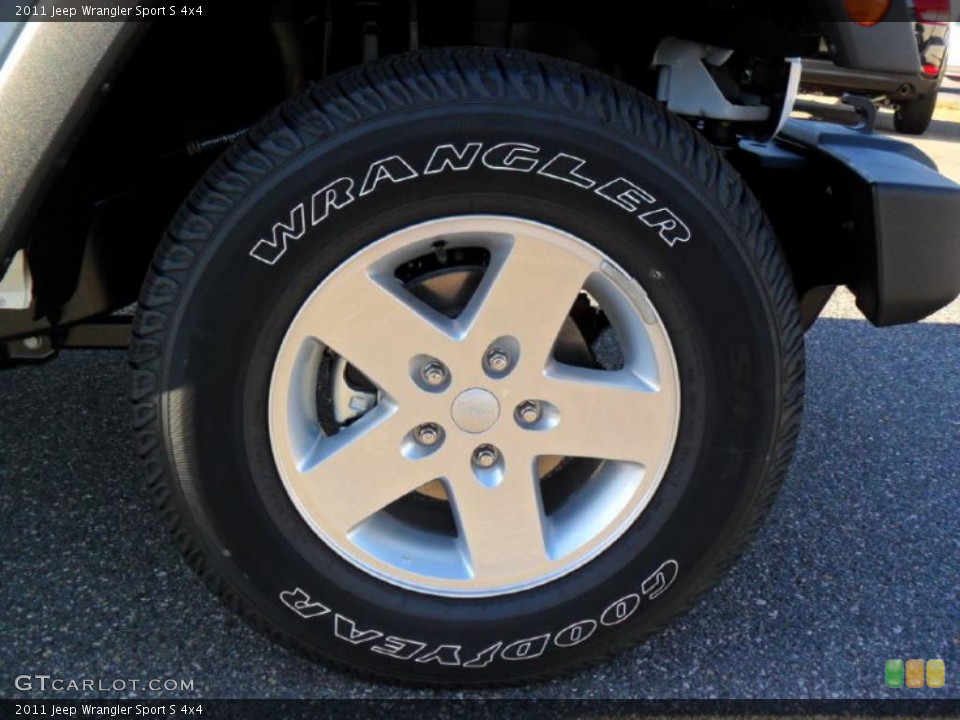 2011 Jeep Wrangler Sport S 4x4 Wheel and Tire Photo #40559261